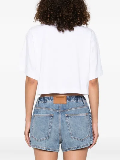 Alexander Wang Short-sleeve Polo Shirt In White