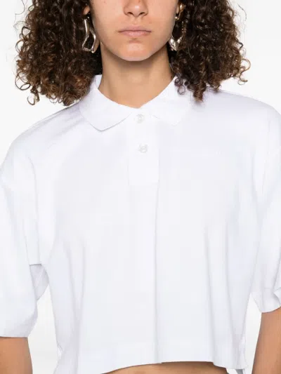 Alexander Wang Short-sleeve Polo Shirt In White