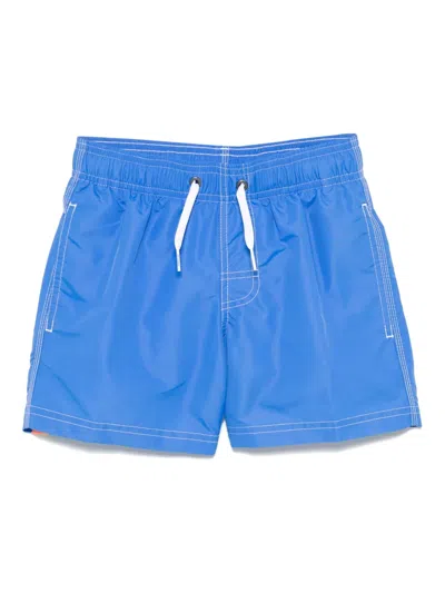 Sundek Drawstring Swim Shorts In Blue
