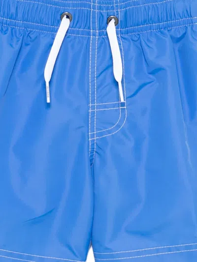 Sundek Drawstring Swim Shorts In Blue