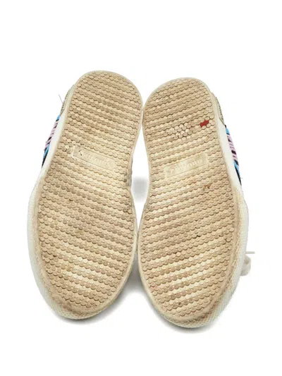 Pre-owned Miu Miu Glitter-panelled Sneakers