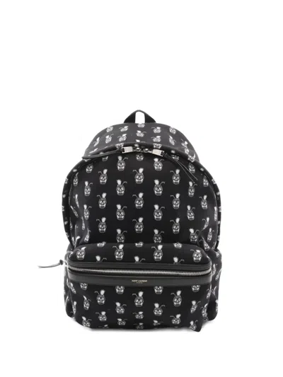 Pre-owned Saint Laurent 10s Classic Hunting Printed Backpack