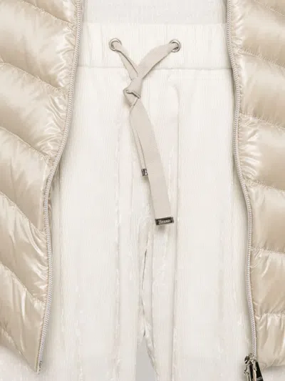 Herno Resort Pleated Drawstring Trousers In Metallic