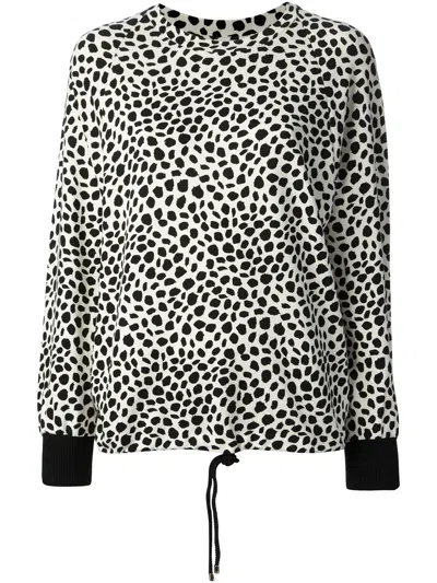Chloé Animal Print Sweatshirt In Gray