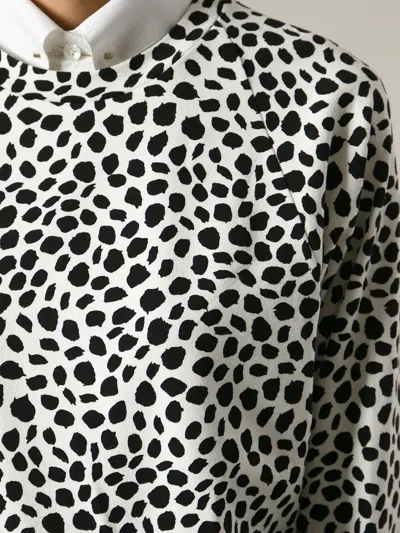 Chloé Animal Print Sweatshirt In Gray