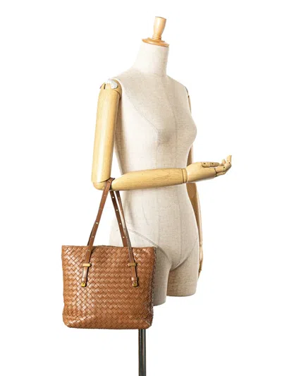 Pre-owned Bottega Veneta 2007 Mini Nappa Intrecciato Shopper Tote Bag