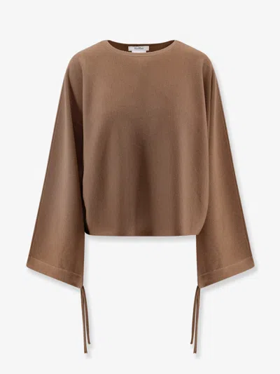 Max Mara Frais Virgin Wool Sweater In Neutral
