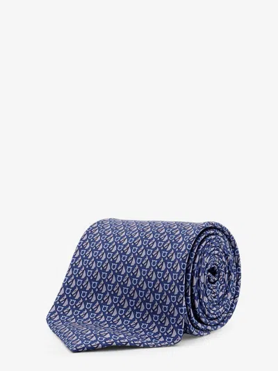Ferragamo Silk Tie With Varenne Print