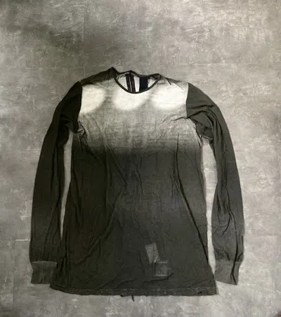Pre-owned Rick Owens X Rick Owens Drkshdw F/w 11 "limo" Degradé Longsleeve T-shirt Rick Owens L