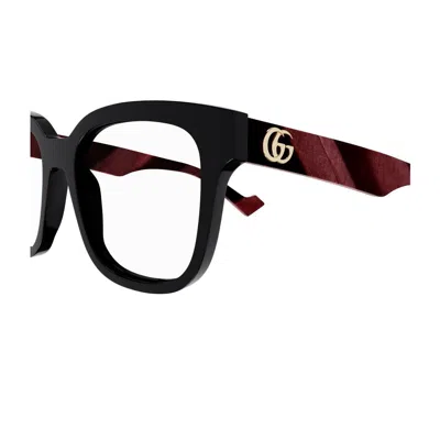 Gucci Gg0958o Linea Emblem Eyeglasses In Black