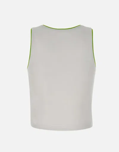 Casablanca White Pima Cotton Tank Top