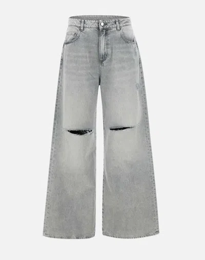 Icon Denim Debby Stone Washed Wide Leg Jeans