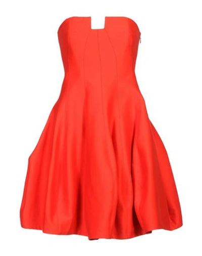 Halston Heritage Short Dress In Red