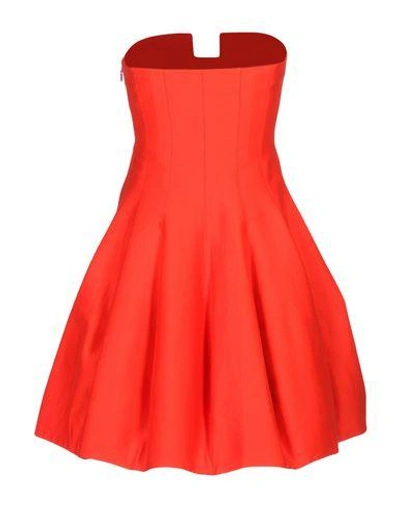 Shop Halston Heritage Short Dress In Red