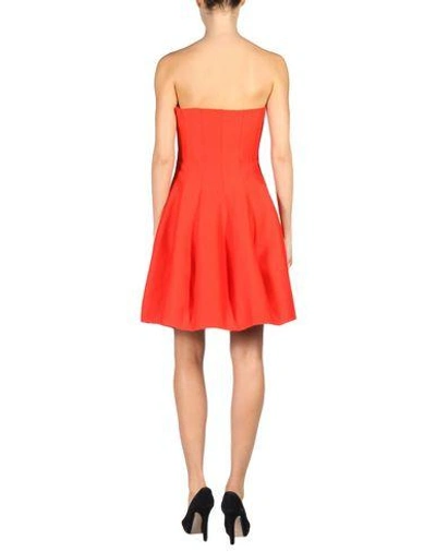 Shop Halston Heritage Short Dress In Red