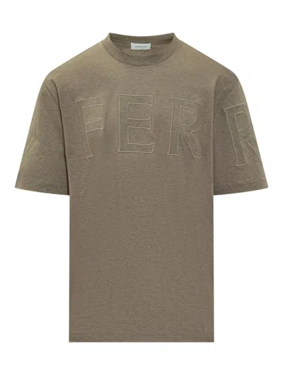 Ferragamo Short-sleeved T-shirt In Brown