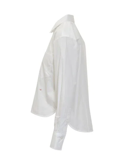 Victoria Beckham Cropped Shirt In White