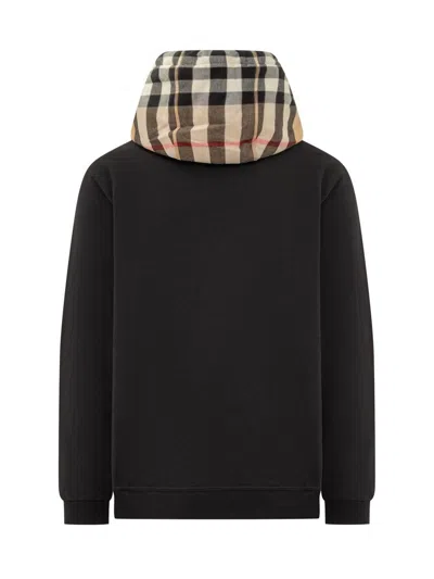 Burberry Iconic Check Pattern Hooded Cotton Top