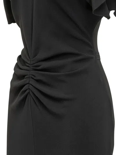 Victoria Beckham Gathered Waist Viscose Dress