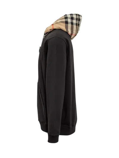 Burberry Iconic Check Pattern Hooded Cotton Top