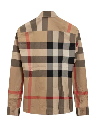 Burberry Summerton Shirt In Blue