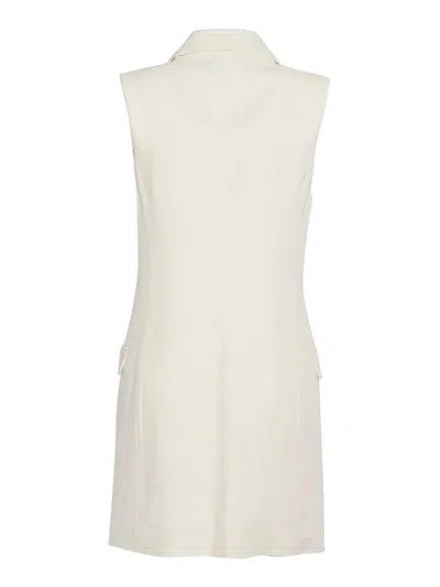 Elisabetta Franchi Midi Dress In White