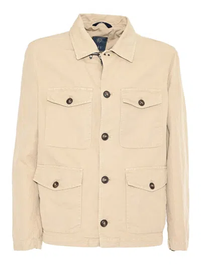 Fay Explorer Jacket Tinta In Neutral