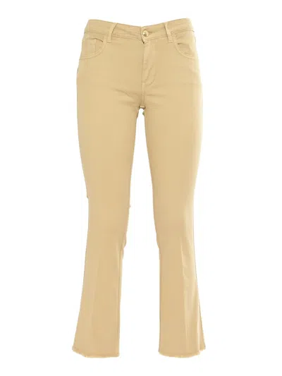 Fay Cropped Pants In Neutral