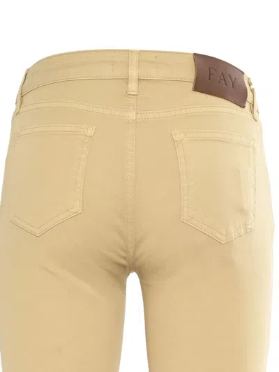 Fay Cropped Pants In Neutral