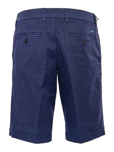 Fay Short Chino Tinto Capo Slim Fit In Blue