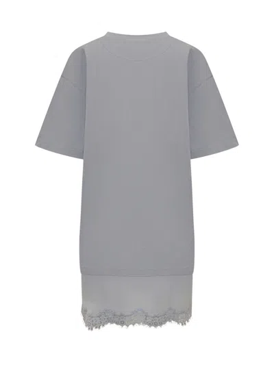 Stella Mccartney Lace-embellished Cotton Mini Dress