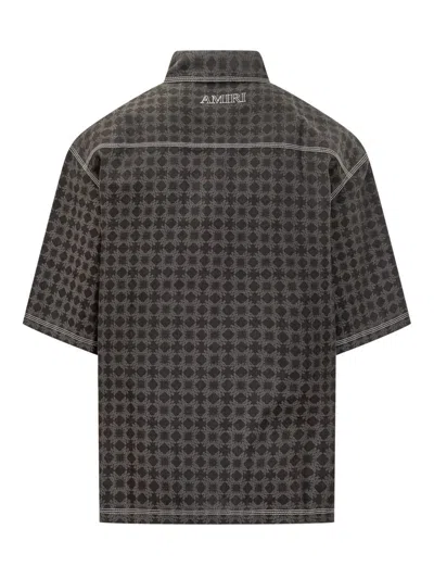 Amiri Men's Ma Quad Work Shirt In Gray