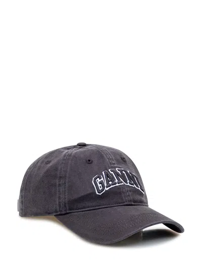 Ganni Hat With Visor In Multi