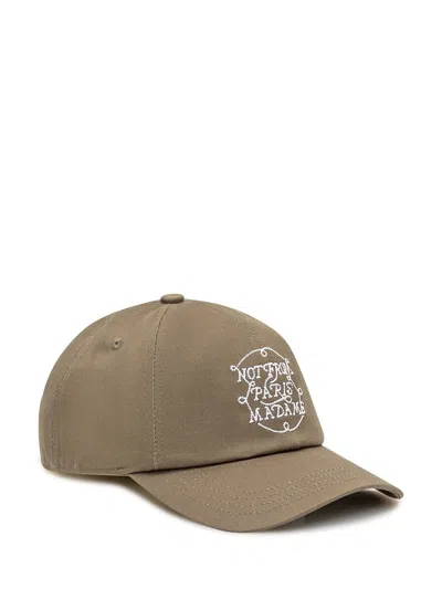 Drôle De Monsieur La Casquette Slogan Tresses Cap In Brown