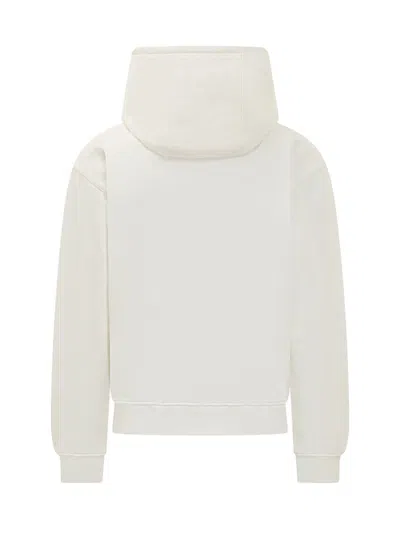 Casablanca Cotton Sweatshirt With Front Pocket And Hood In White