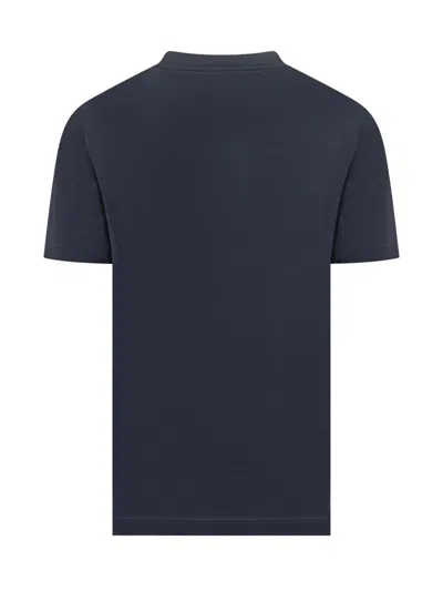Marni Navy Blue Jersey T-shirt In Blue