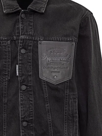 Dsquared2 Jeans Jacket In Black