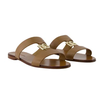 Dolce & Gabbana Gruppo 53 Sandals In Brown