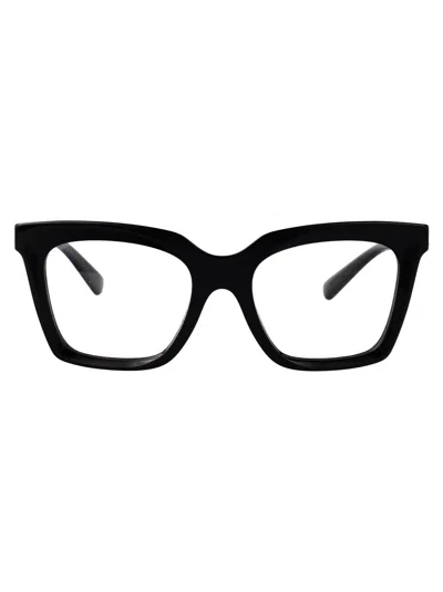 Dolce & Gabbana Black Acetate Glasses In Black