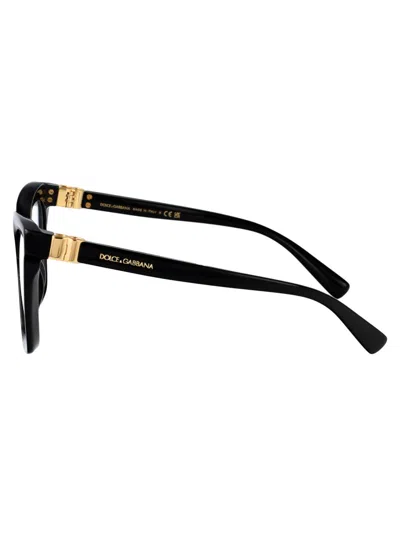Dolce & Gabbana Black Acetate Glasses In Black
