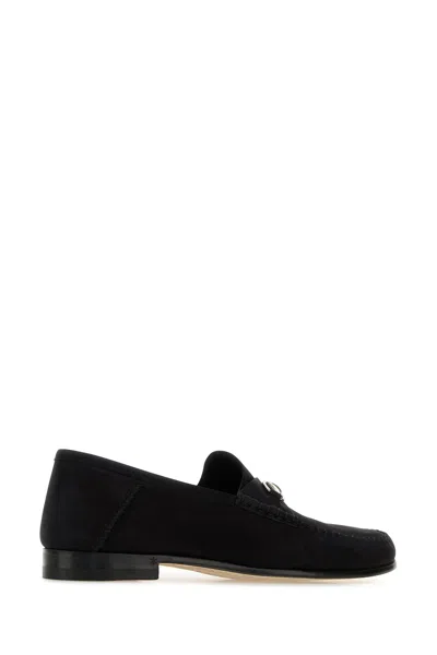 Gucci Mocassini Gigi In Pelle Scamosciata Nera  Donna