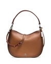 Coach Nomad Crossbody In Burnished Glovetanned Leather In Saddle
