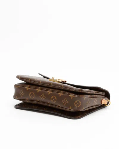 Pre-owned Louis Vuitton Monogram Pochette Metis Bag In Brown