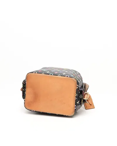 Pre-owned Louis Vuitton Murakami Monogram Petit Noé Bag In Black
