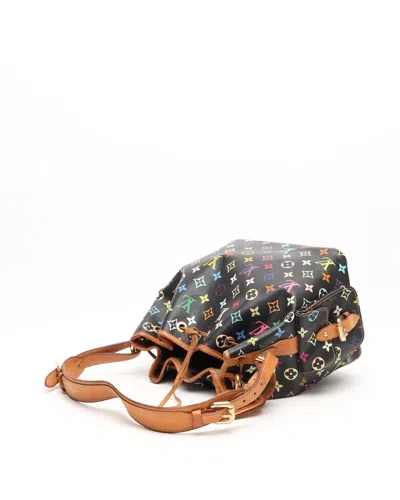 Pre-owned Louis Vuitton Murakami Monogram Petit Noé Bag In Black