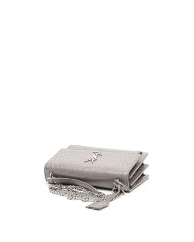 Saint Laurent Croc Medium Sunset Bag
