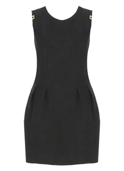 Elisabetta Franchi Linen And Viscose Dress
