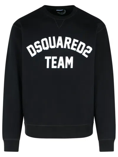 Dsquared2 Logo Print Sweatshirt In Black