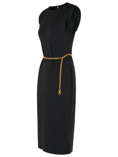 Michael Michael Kors Michael By Michael Kors Black Jersey Dress In Black
