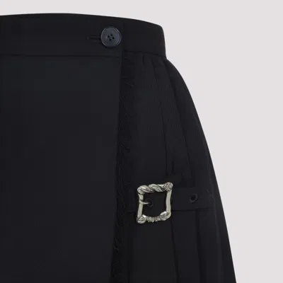 Enfants Riches Deprimes Pleated Buckle-fastening Mini Skirt
